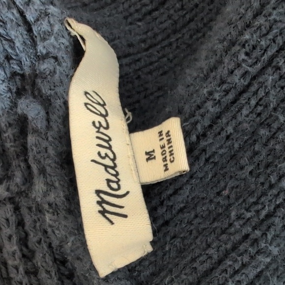 Madewell Womens Nolan Cardigan Sweater Knit Cotton Open Front Size Medium - Picture 4 of 9